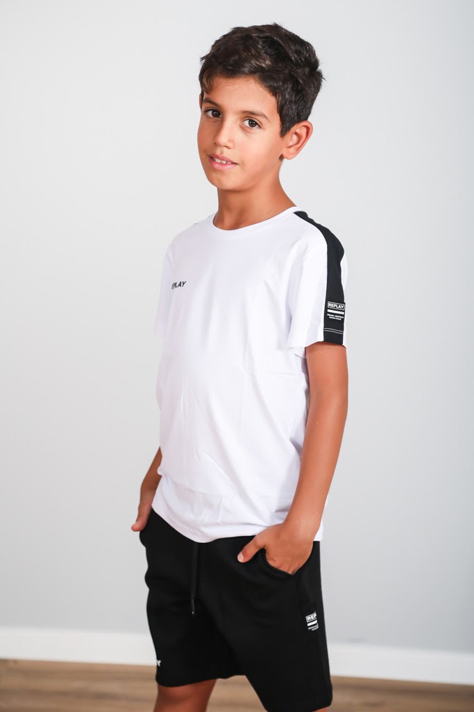 חליפת ילדים REPLAY לבנה – תמונה 3