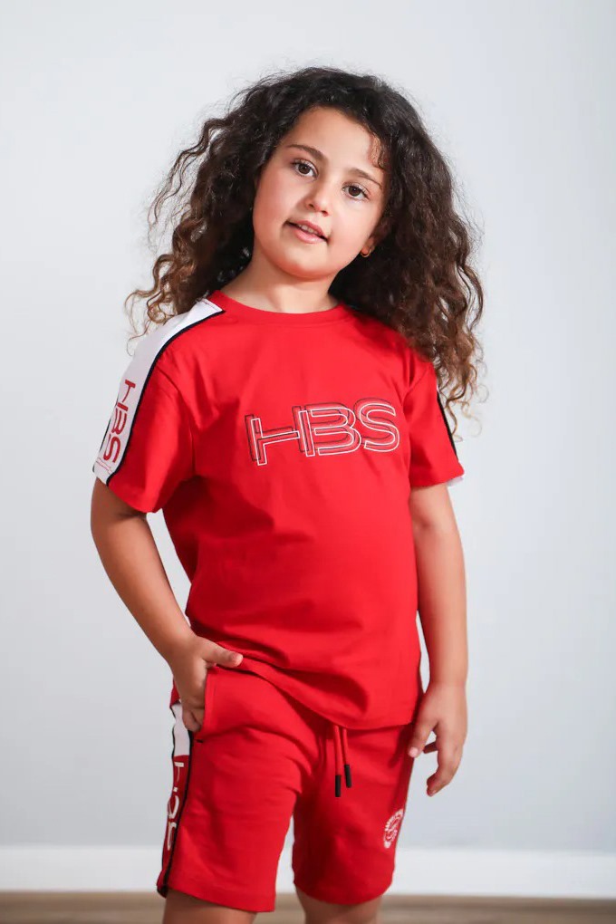 חליפת קיץ ילדים HBS אדומה
