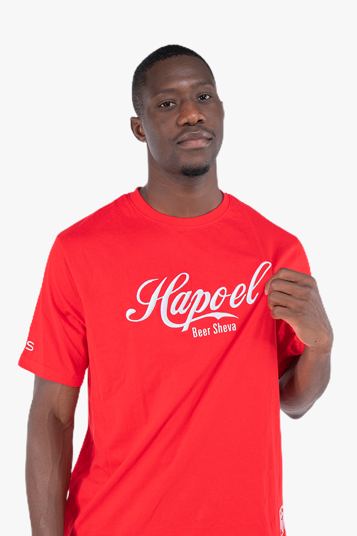חולצת T אדומה HAPOEL 25/26 מבוגר
