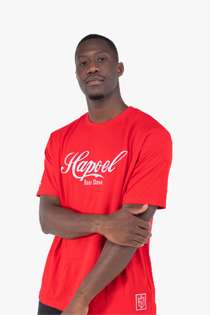חולצת T אדומה HAPOEL 25/26 מבוגר – תמונה 5