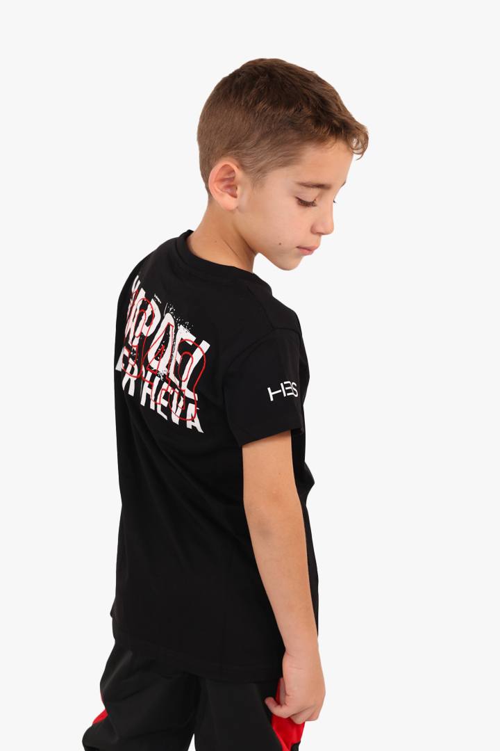 Alternative view of חולצת T שחורה 25/26 LOGO ילדים