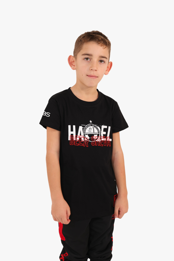 חולצת T שחורה 25/26 LOGO ילדים