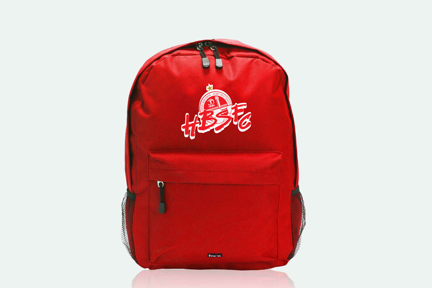 תיק גב קלאסי אדום עם הדפס