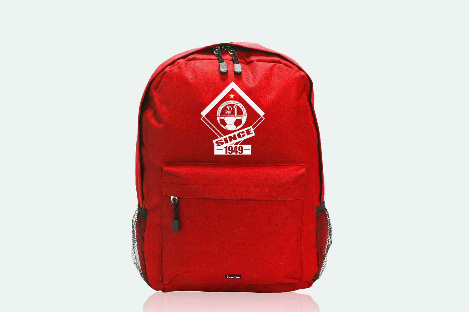 Alternative view of תיק גב קלאסי אדום עם הדפס