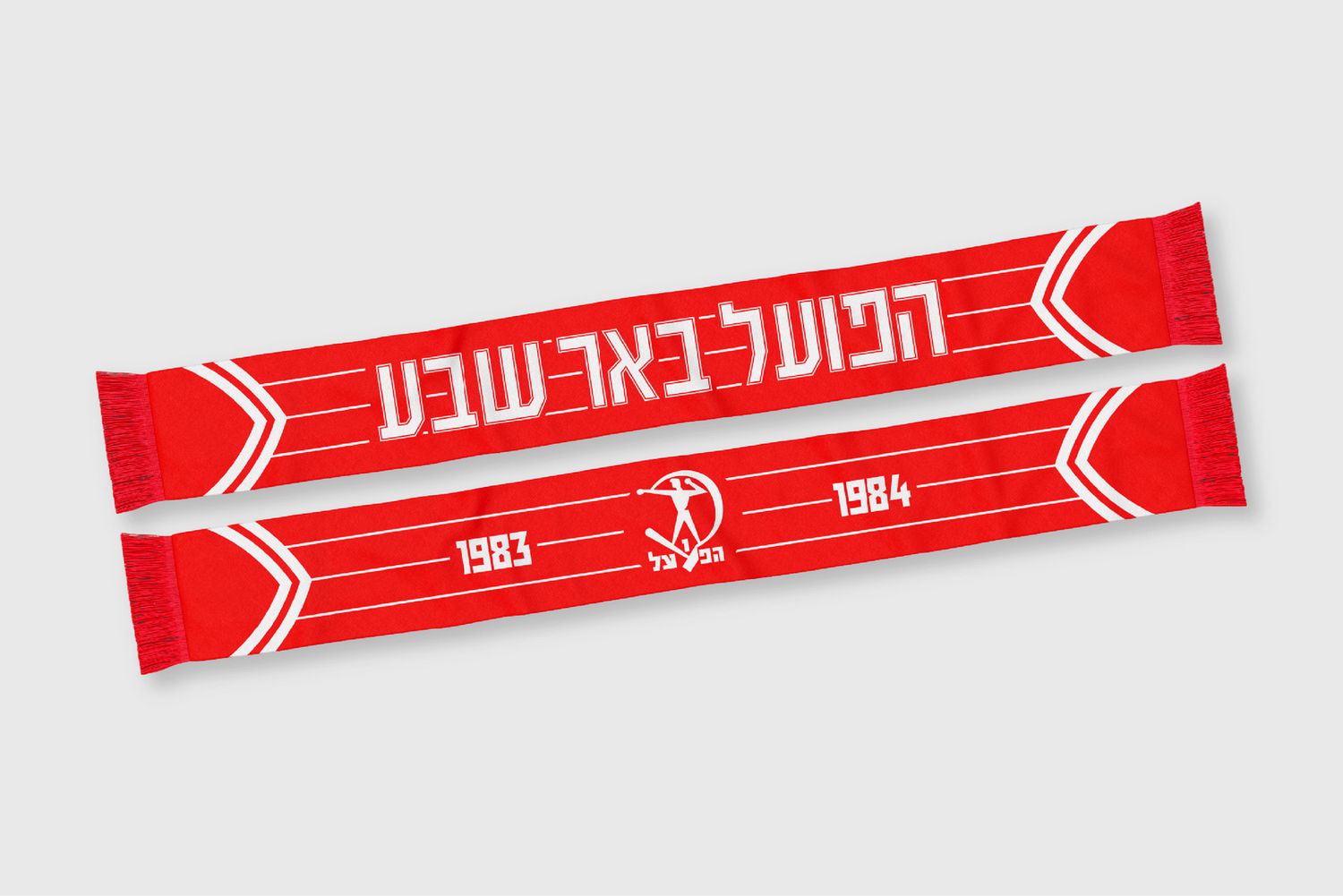 צעיף רטרו אדום 83/84